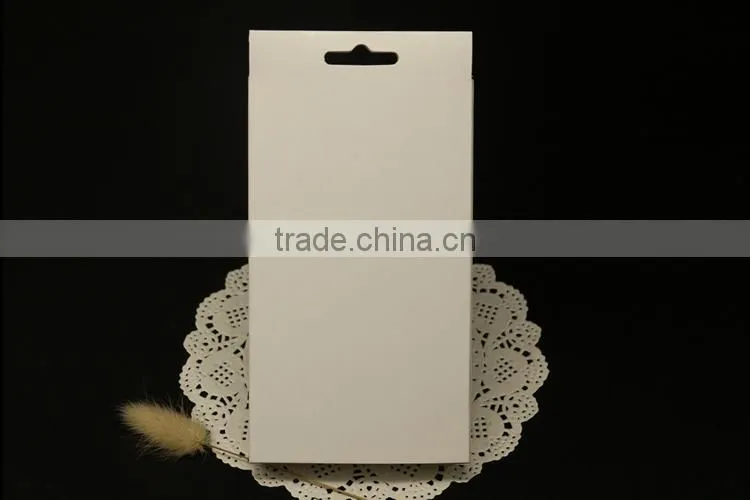 Rectangular white cardboard box for cell phone case, customized paper packaging box, paperboard box