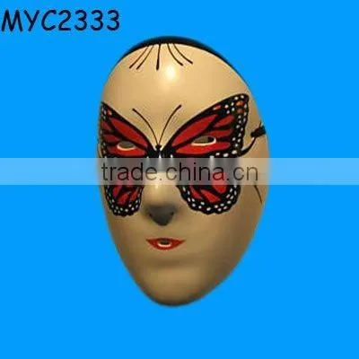 Painted ceramic mardi gras mask