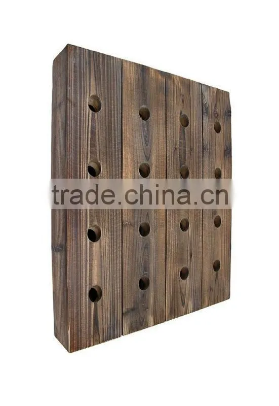 Wall Mounted Wooden Wine Holder/durable quality wine rack/solid wooden wine rack