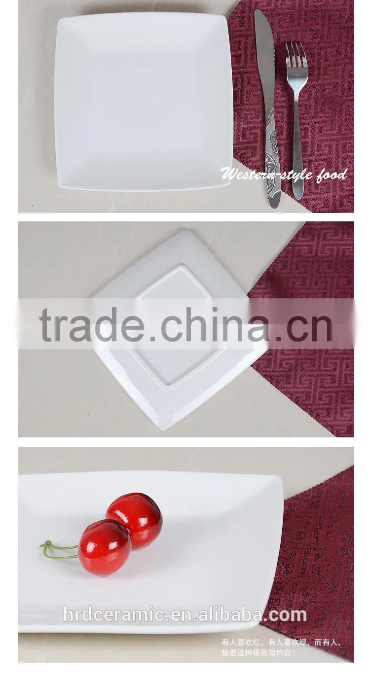 Stocked ceramic fish plate printing wholesale serving dishes