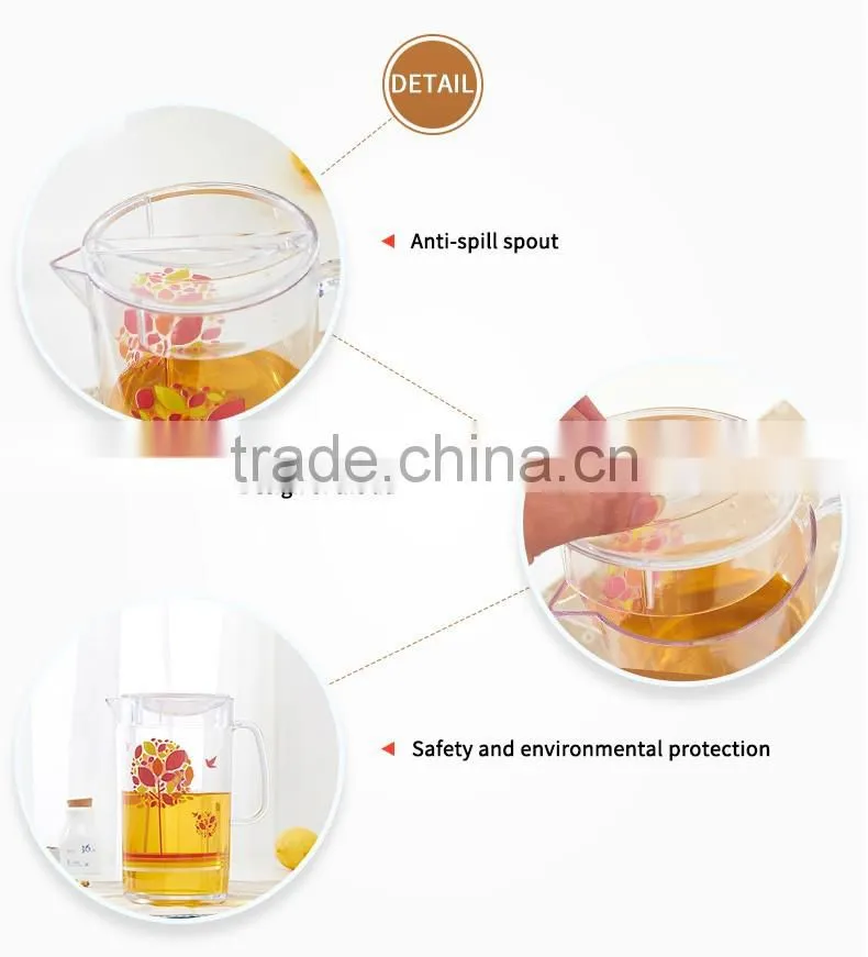 Wish trees plastic water bottle /juice tea bottle hot and cold kettle with lid