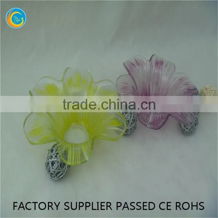 Cheap glass plate flowers