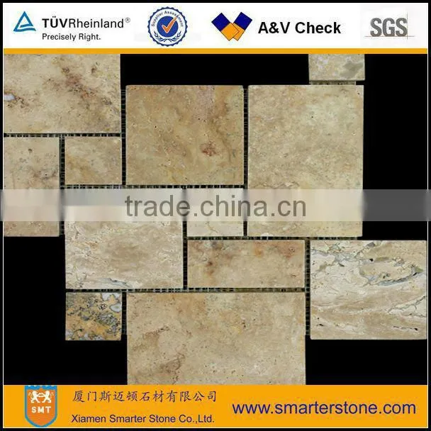 Lemon yellow travertine slabs for walling and flooring