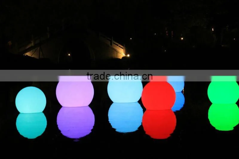 Colorful rechargeable bedroom lamp and waterproof led ball light