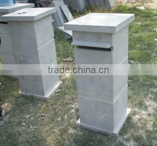 outdoor decoration cheap antique granite stone mailbox wholesale