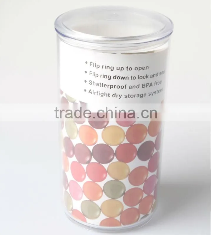 Plastic Spice Airtight Round Shape Containers