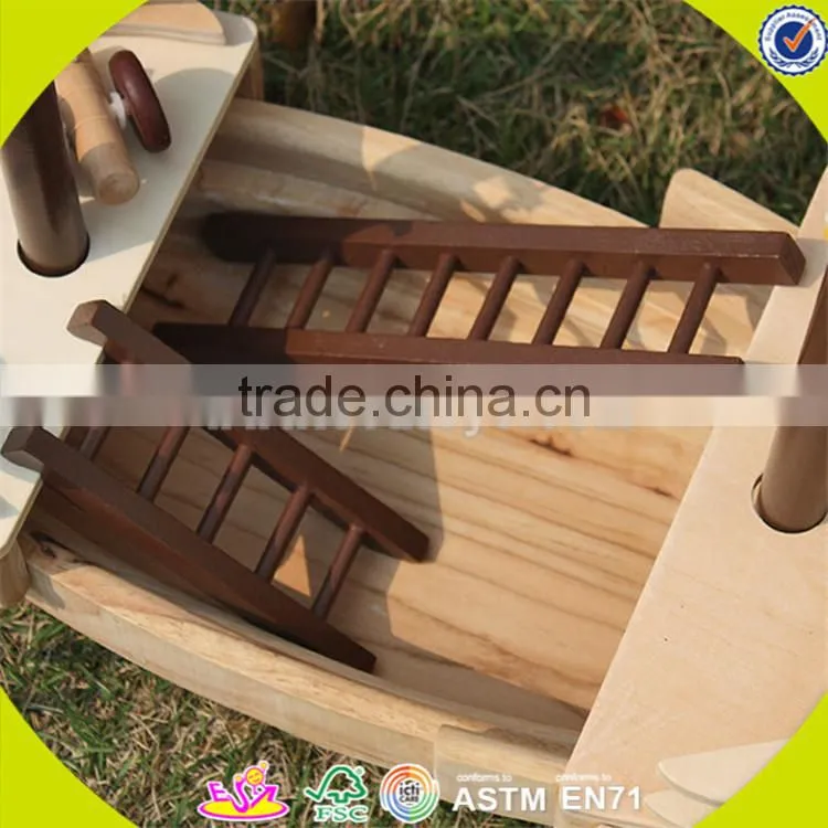 Wholesale DIY 3D baby wooden pirate ship toy handmade kid wooden pirate ship toy cool kids wooden toy pirate ship W03B001