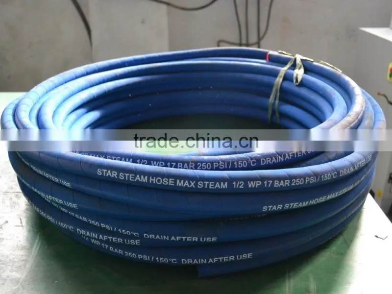 High Temperature High Pressure Red EPDM Rubber Steam Hose