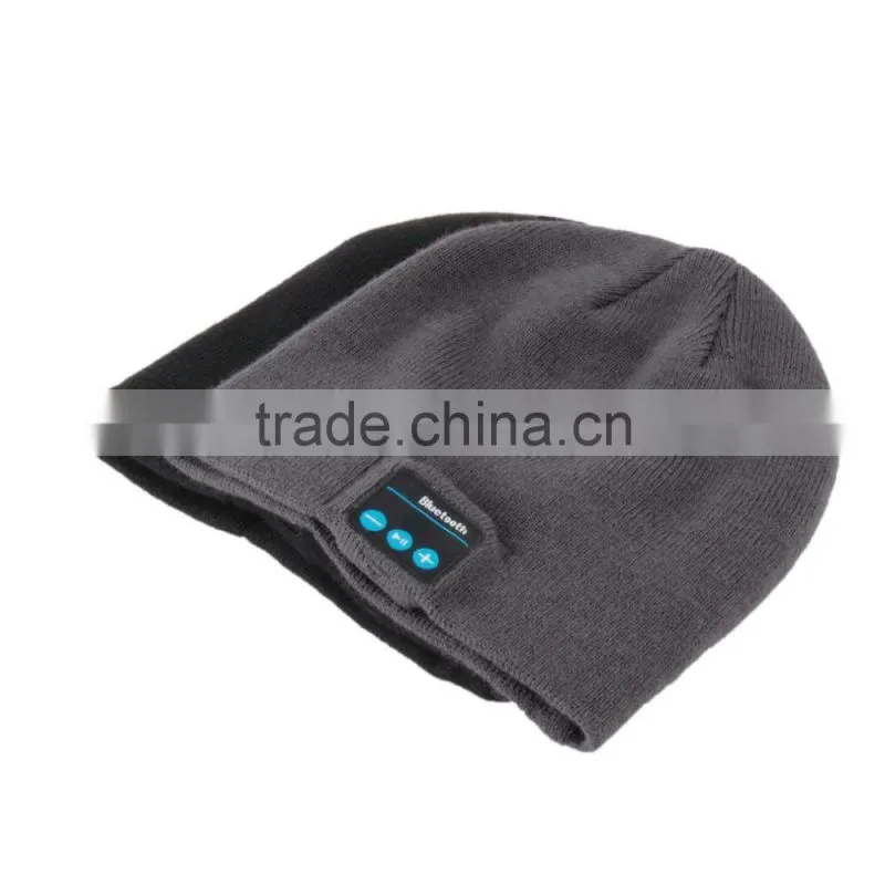 Soft Warm Hat Wireless Bluetooth Headphone Beanie Hat Bluetooth Smart Bluetooth Cap Headset Headphone Speaker Mic