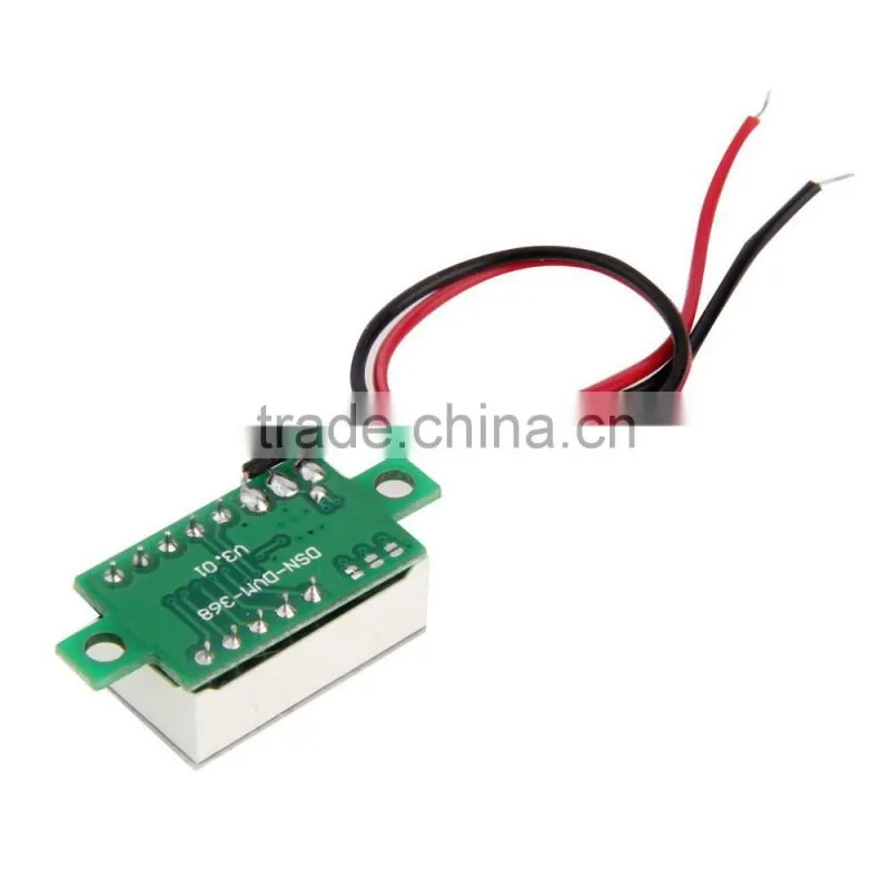 1pcs Mini digital dc voltmeter Red LED Panel Voltage Meter 3-Digital Adjustment Voltmeter digital ammeter and voltmeter