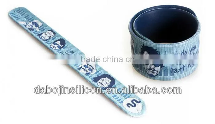 full color printing silicone slap wristbands