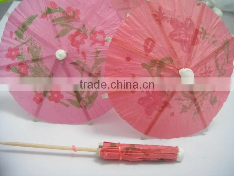 mixed colours honeycomb fan cocktail sticks