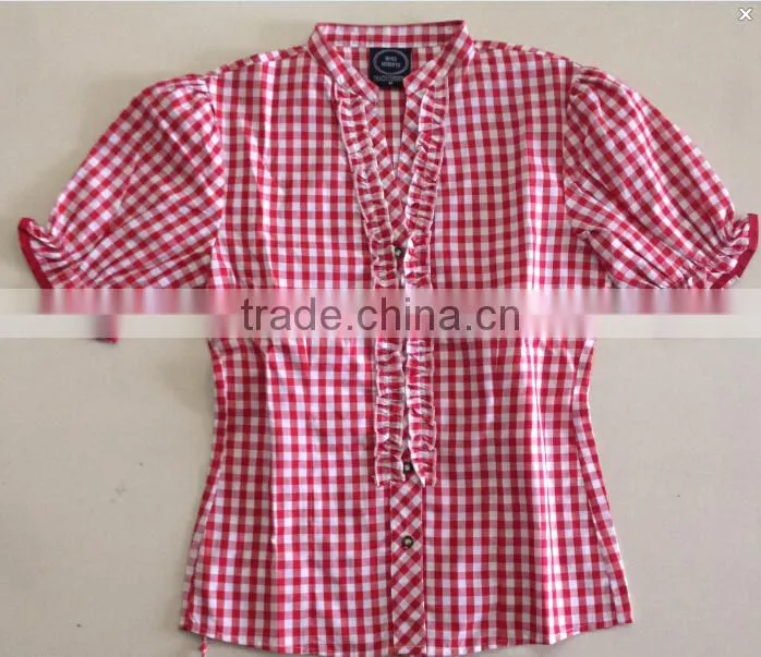 100%COTTON YARN DYED CHECK Girls SHIRT- SLIM FITTED