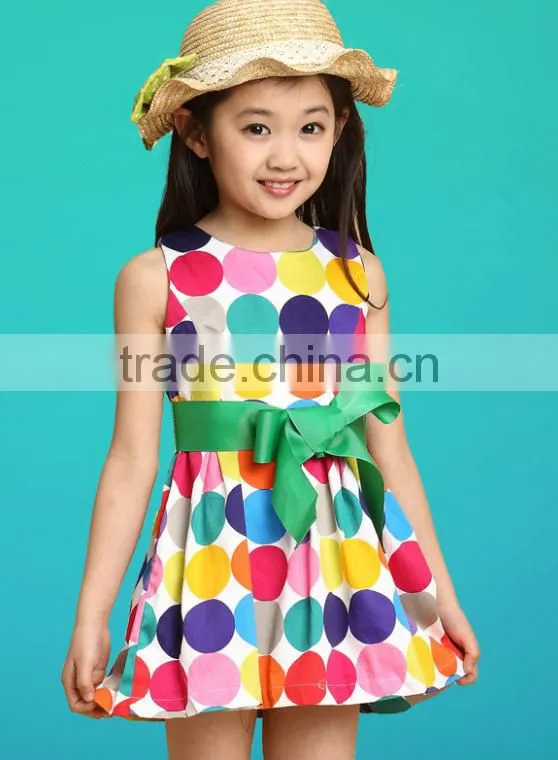2016 wholesale baby girl summer party wear dress