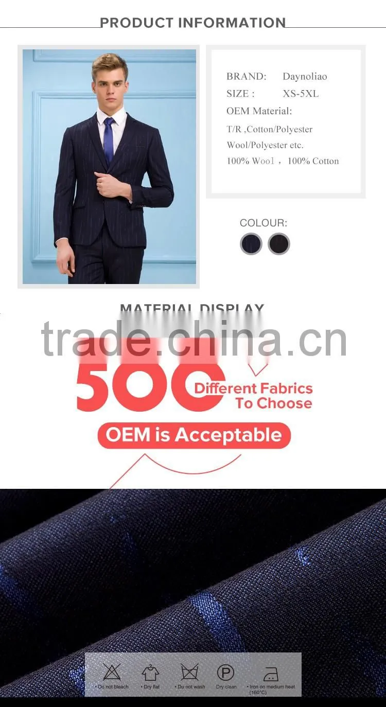 Daynoliao Designer 3 piece men tuxedo suits slim fit wholesale suits for men