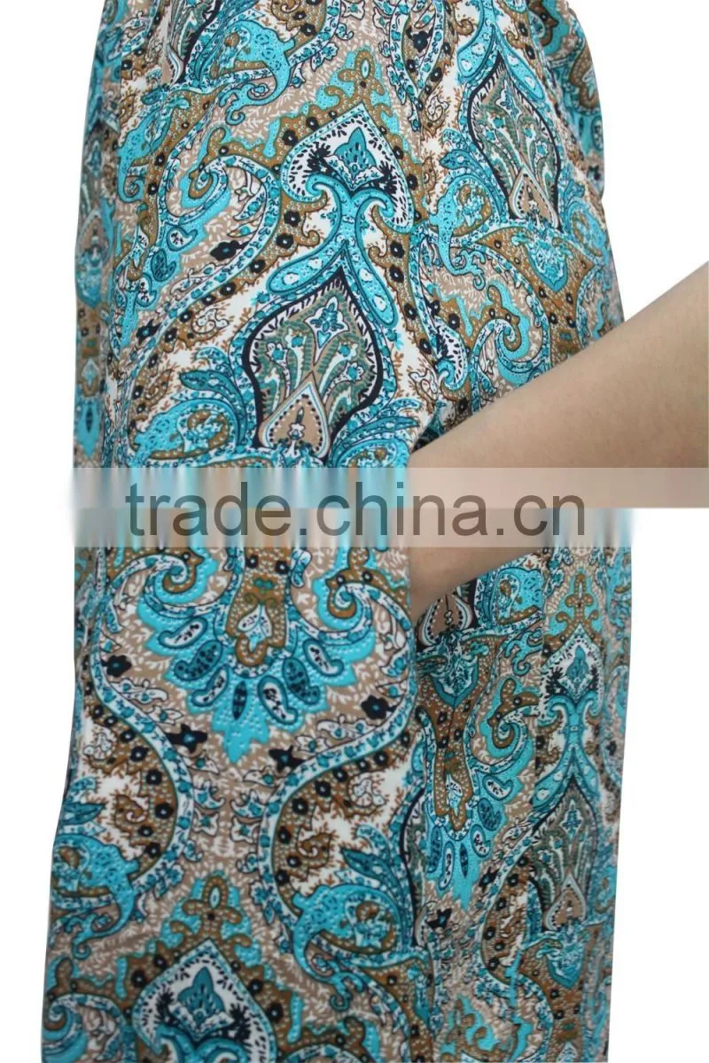 Newest fashion sleeveless trend summer lady floral dress for wholesale 2017