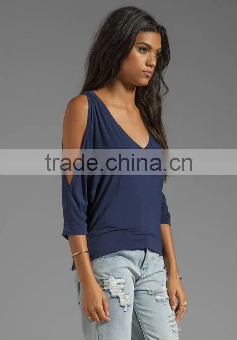 open shoulder t-shirts