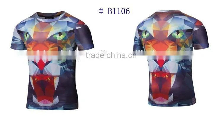 Short Sleeve T shirt with 3D Full Printing for Wholesale
