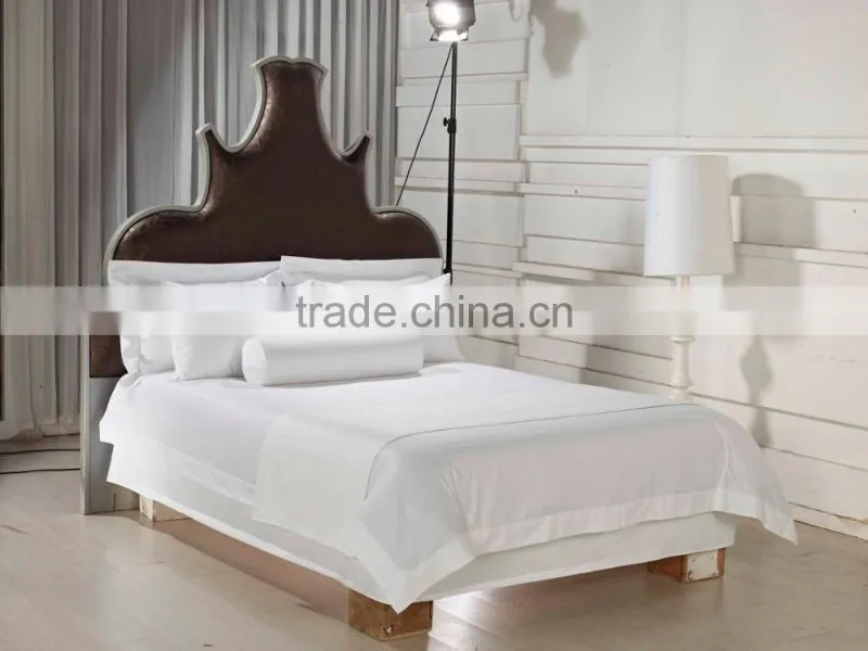 Luxury Bulk White 100% Cotton Hotel Bed Sheets