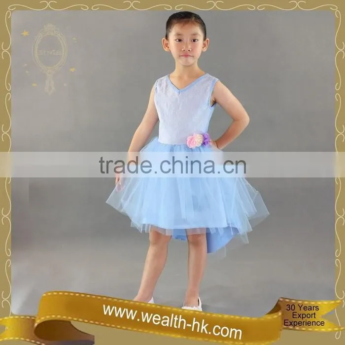 Layer Tulle Short Front and Long Back Flower Girl Dresses