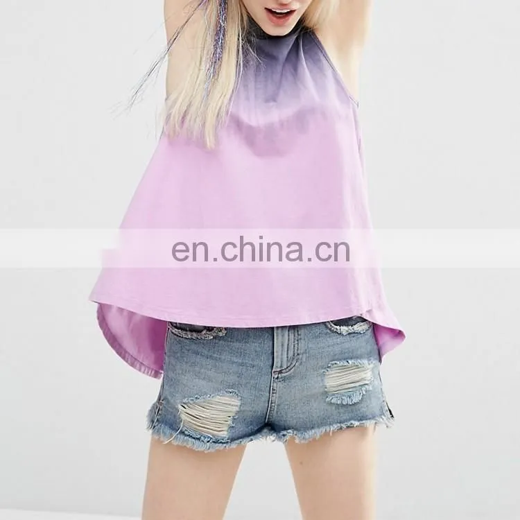 Latest fashion cutting tops designs fancy cotton ladies western tops
