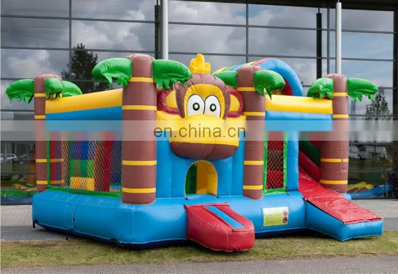 Monkey Bouncer Slide Inflatable Bounce House Combo