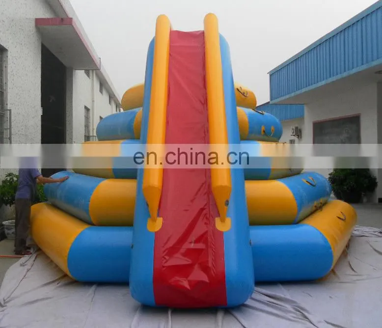 water park equipment adult sliding toy, inflatable floating climbing