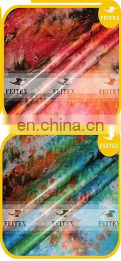 FEITEX African jacquard fabric cotton dyeing 100% cotton fabric guinea brocade damask shadda