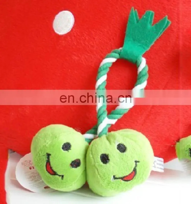 double beans/strawberries/pears stringing pet toy