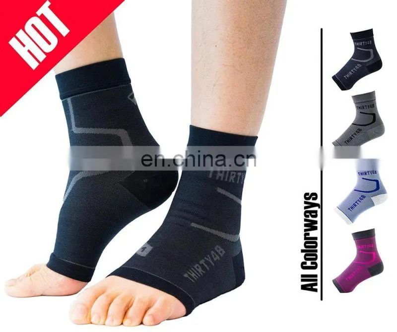 20-30 mmHg Foot Compression Sleeves for Ankle/Heel Support, Increase Blood Circulation, Relieve Arch Pain, Reduce Foot Swelling