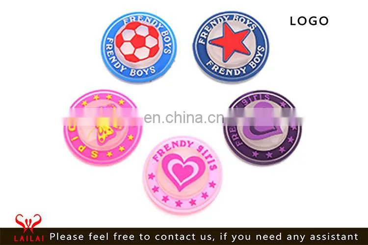 Soft 3d rubber patch for brands