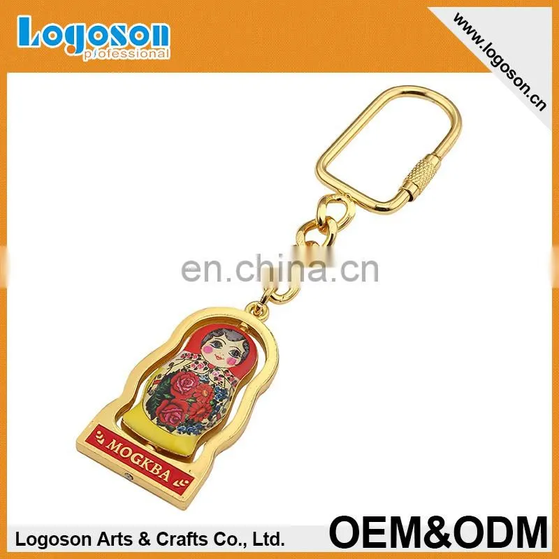 Christmas gift of heart shape metal key chain