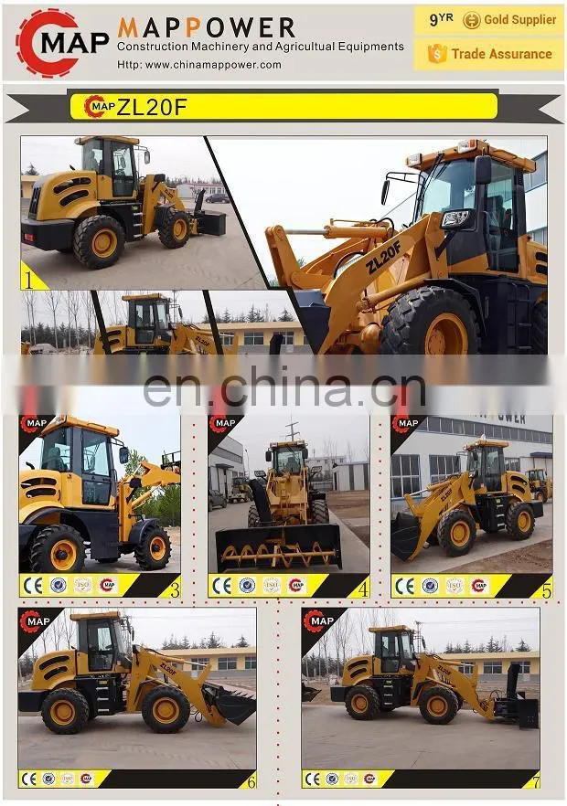 ZL20F full hydraulic small wheel loader with CE