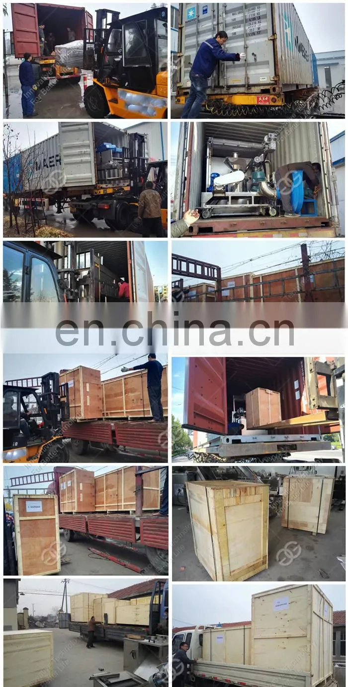 Auto Peanut Paste Roasting Grinding Cocoa Bean Butter Making Machine