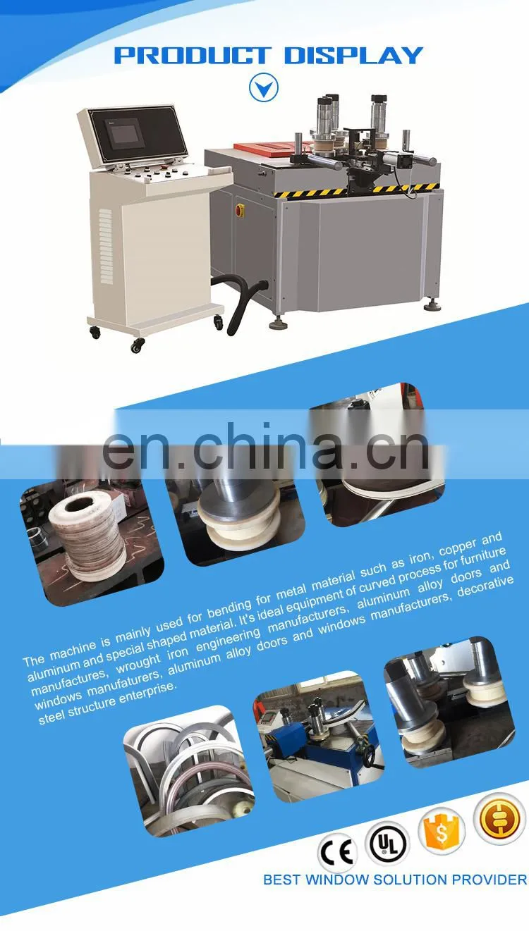 Aluminum profile CNC bending machine for making PVC window frames