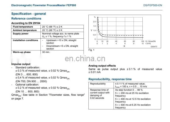 Factory price wholesale SIEMENS Electromagnetic Flowmeter water-proof Made In China Low