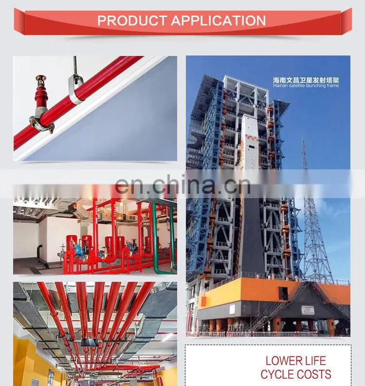 Factory direct sales Red Painted Groove pipe sprinkler