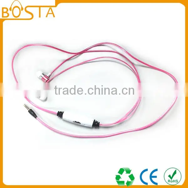 Full light 3.5mm Connectors and In-Ear glowing LED metal stylish fashion earbuds