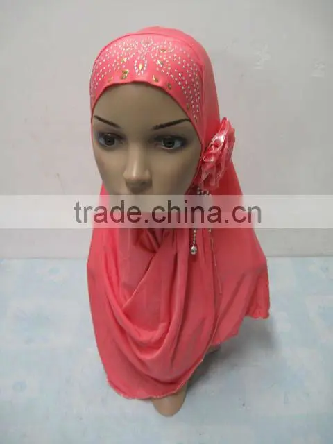 A529 New Arrival Islamic Scarves Women Muslim One Piece Hijab Flower hijab