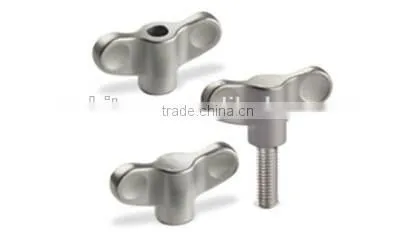 China custom metal stainless steel butterfly wing nuts bolt screw
