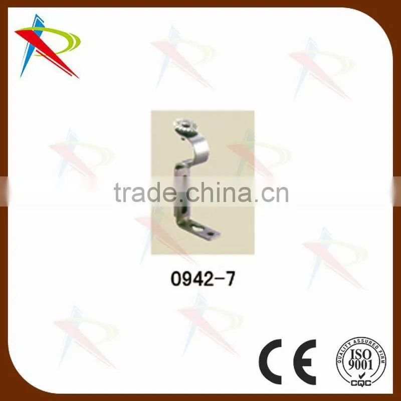 Iron curtain rod brackets
