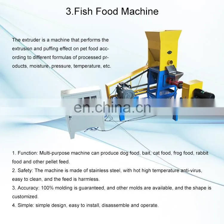 tilapia floating fish pellets feed pellet making machine fish feed