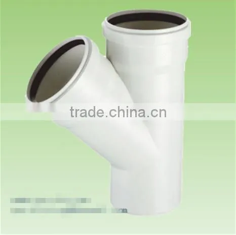 upvc drainage fittings socket skew tee