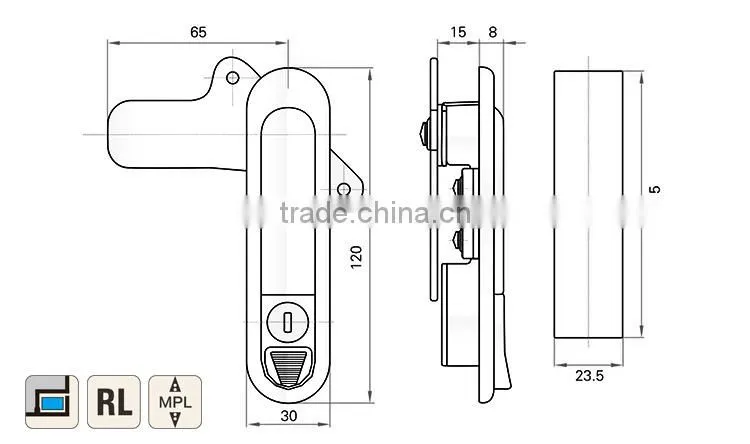 Factory direct selling Multi-point rod control lock