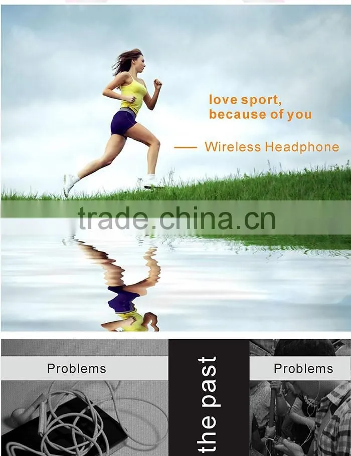 Mini Lightweight Wireless Stereo Sports running Bluetooth earphone Headphones Headsets