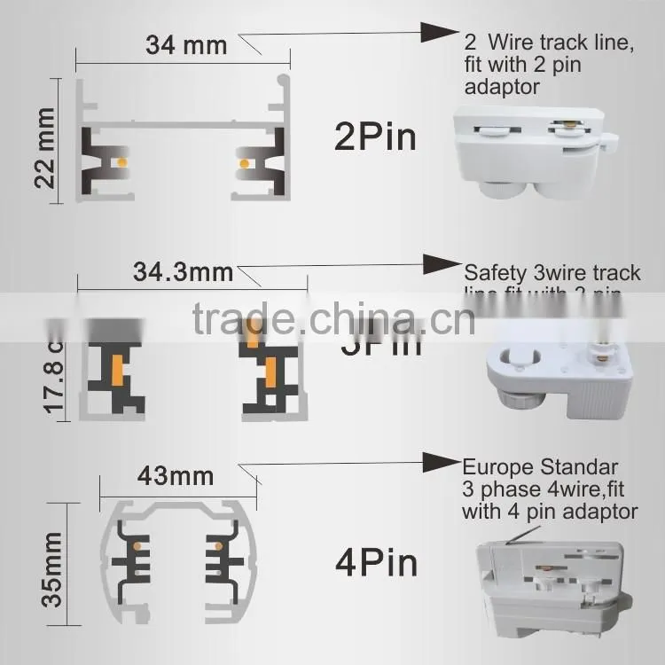 2016 new high quality 30W COB LED track light