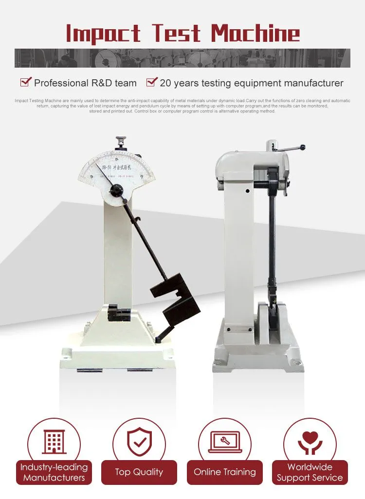 ASTM E23 Standard Scemi-automatic Charpy Impact Testing Machine