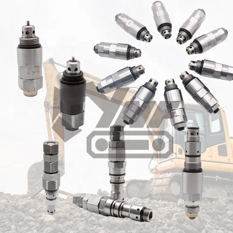 For Komatsu for Volvo Excavator Relief Valve Travel Motor Final Drive Control Valve Security Feature for Construction Machinery