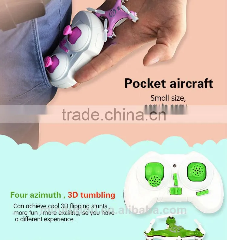 2014 New Quadcopter CX10 Mini RC Quadcopter Remote Control Toys 4 channel with 6 Axis gyro , nano drone with 3D stunt function