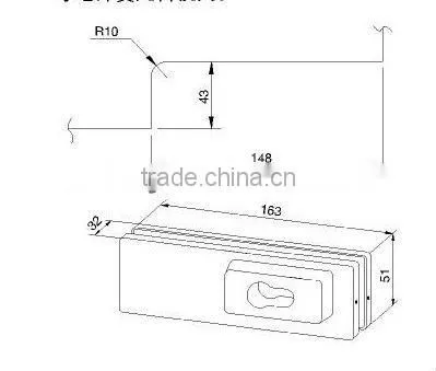AD-C005 Lock Patch Fitting, Patch Fitting lock